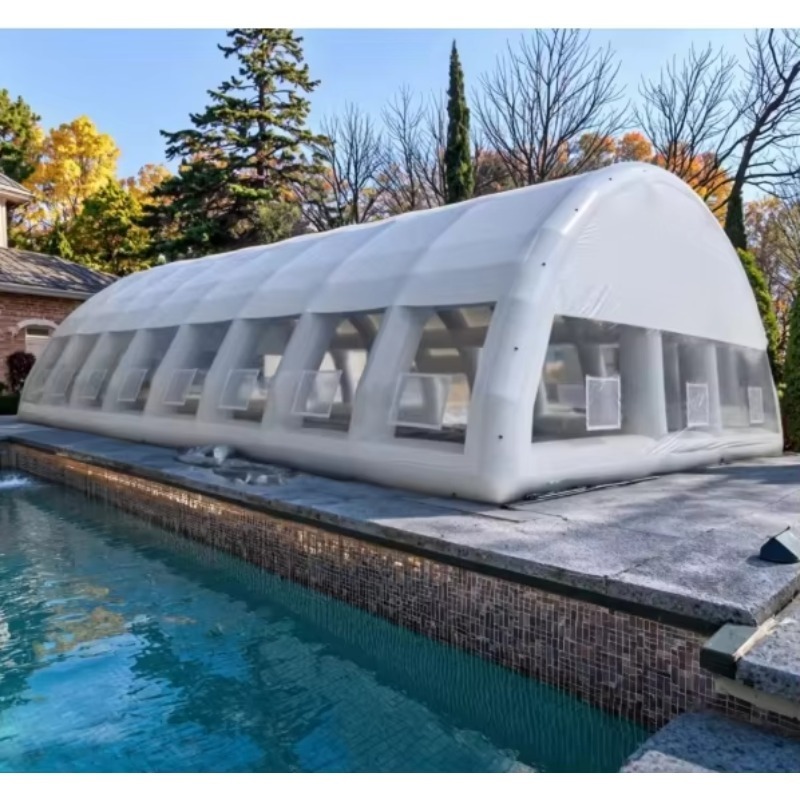 Pool Cover Waterproof - Opblaasbare zwembadafdekking Duurzame PVC opblaasbare luchtkoepel