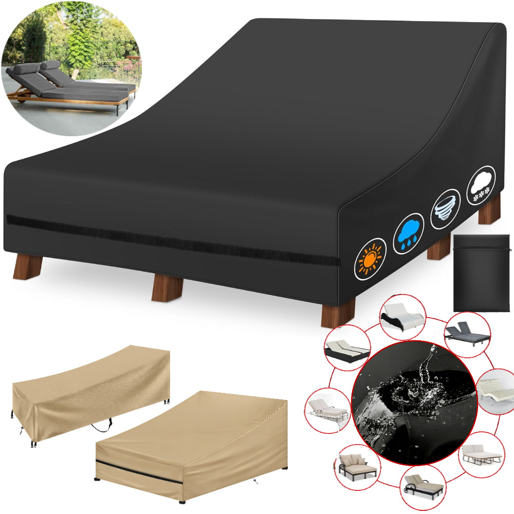 Pool Cover Waterproof - Waterdichte dubbele/enkele brede patio chaise lounge