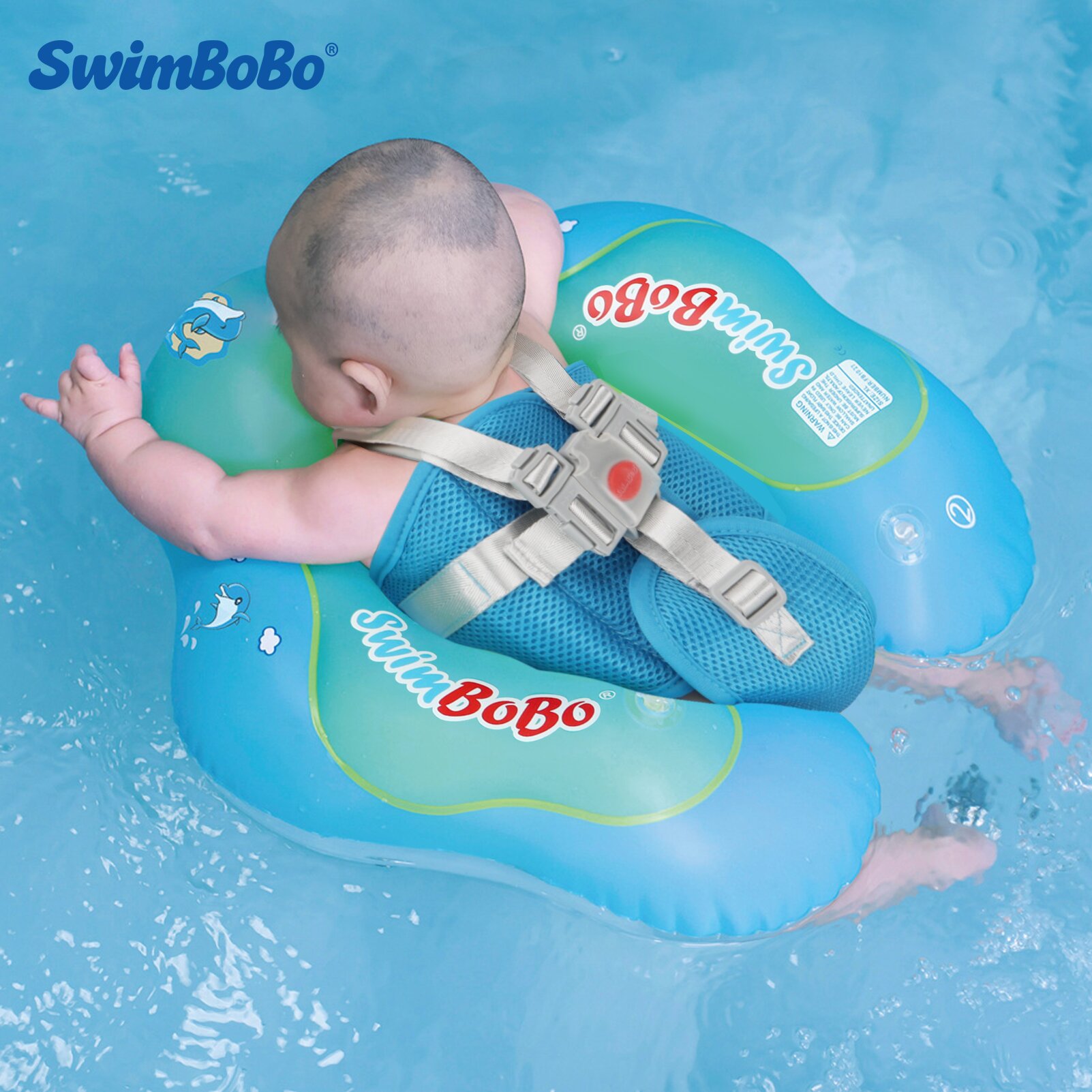 Pool Float Ring Inflatable - Zwembobo Nieuwe Upgrade Baby Zwemband Met