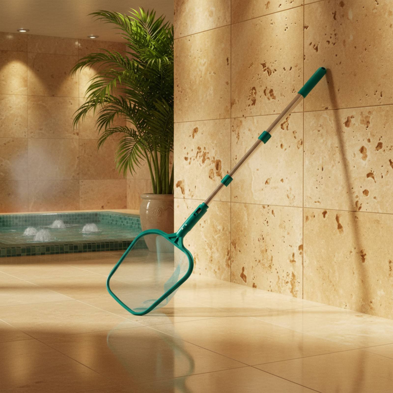 Pool Skimmer Net - Zwembadbladnet met stok, verstelbare lengte, telescopische