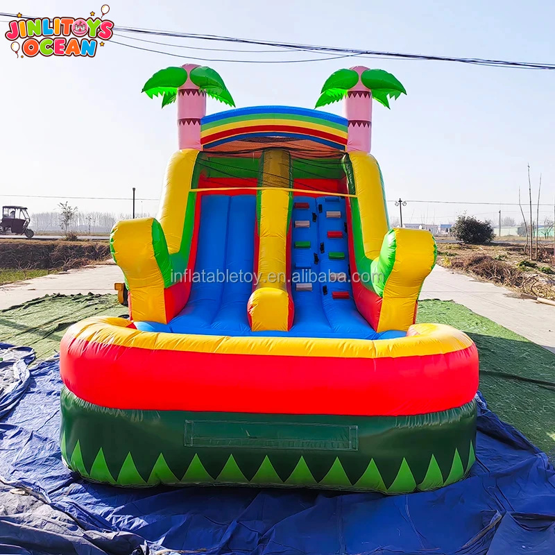 Water Slide Inflatable - Duurzame PVC commerciële opblaasbare waterglijbaan met