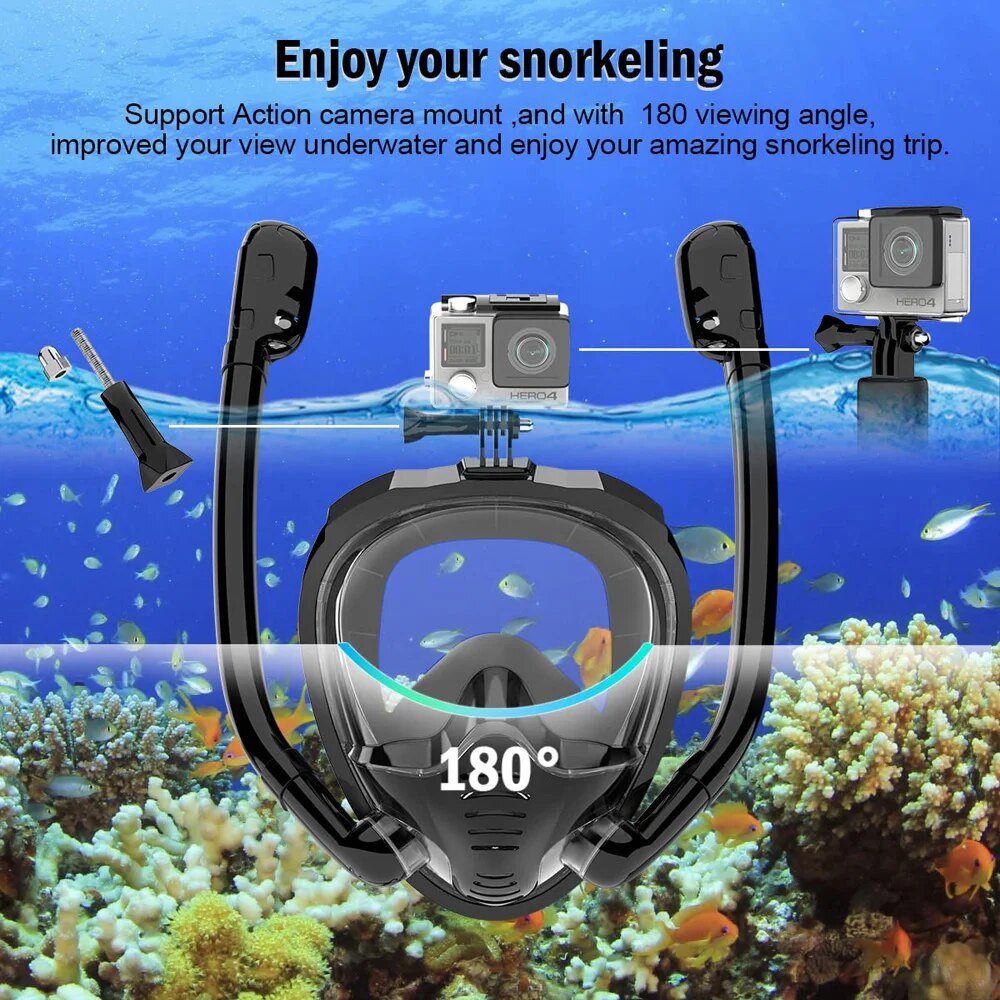 Full Face Snorkel Masker 180 ° - Snorkel Mask Full Face recensie en prijs