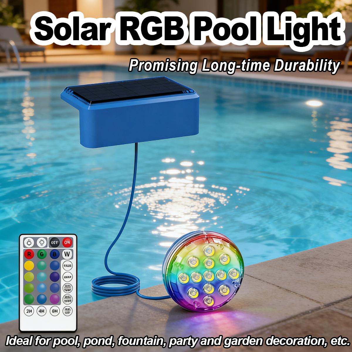 Onderwater-zonnezwembadverlich - Pool Light Solar Rechargeable recensie en prijs