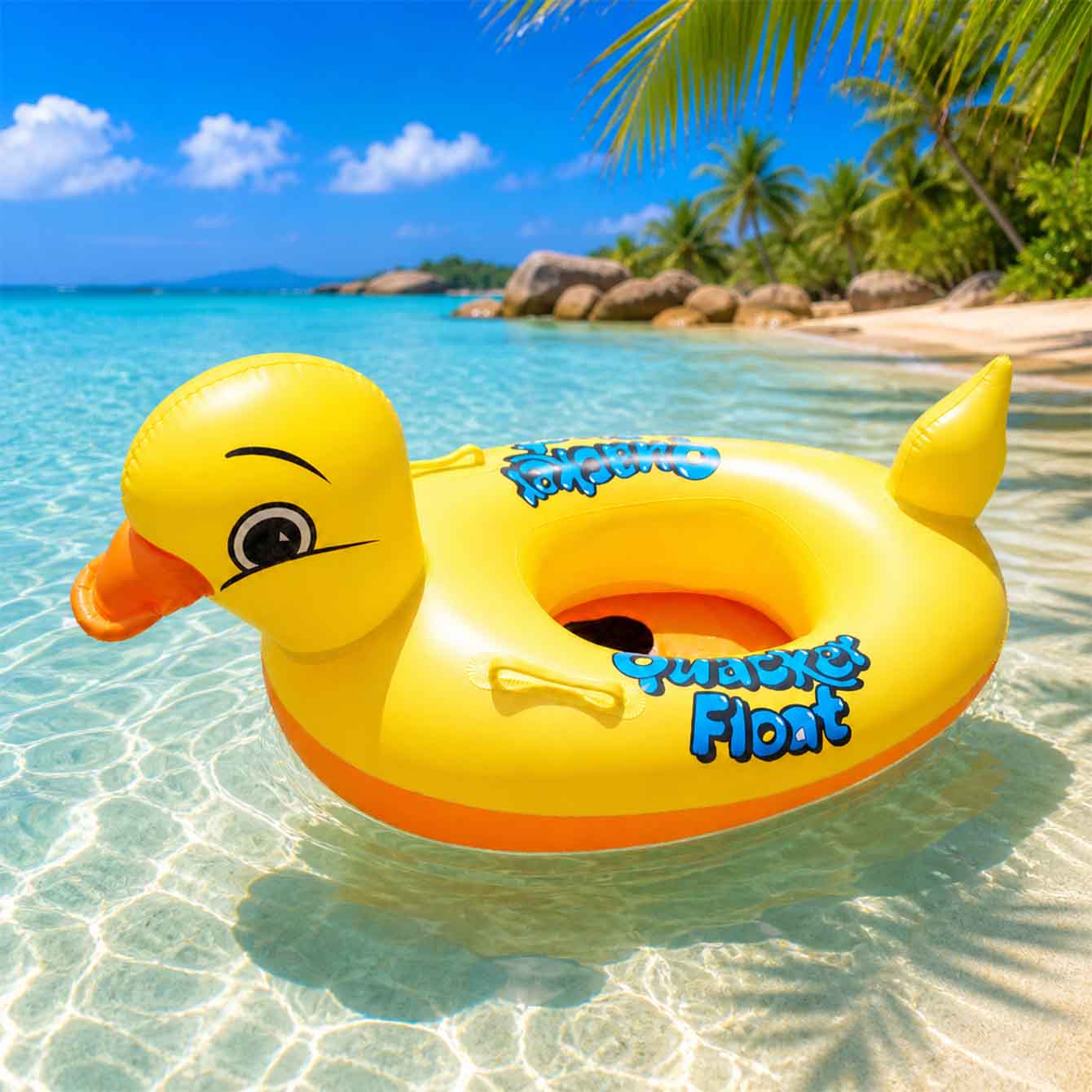 1PC Opblaasbare eend zwemband  - Pool Float Ring Inflatable recensie en prijs