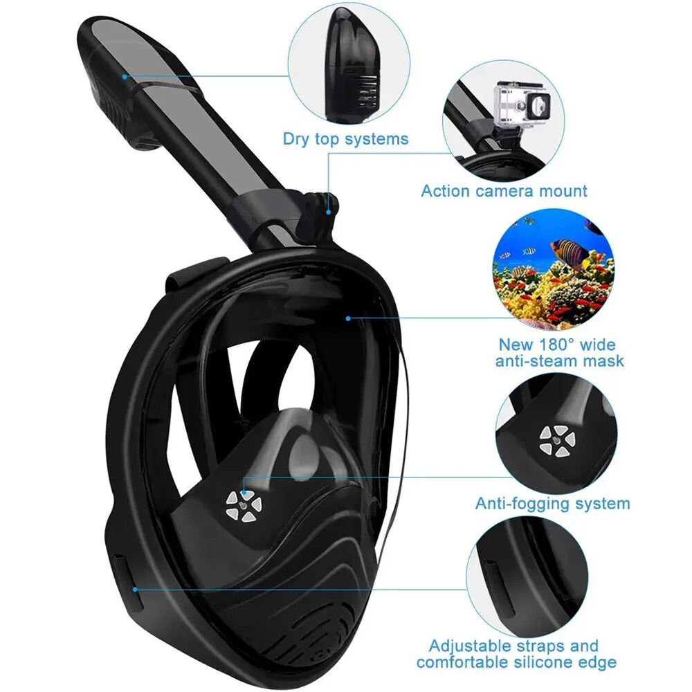 Onderwater snorkelen volledig  - Snorkel Mask Full Face recensie en prijs