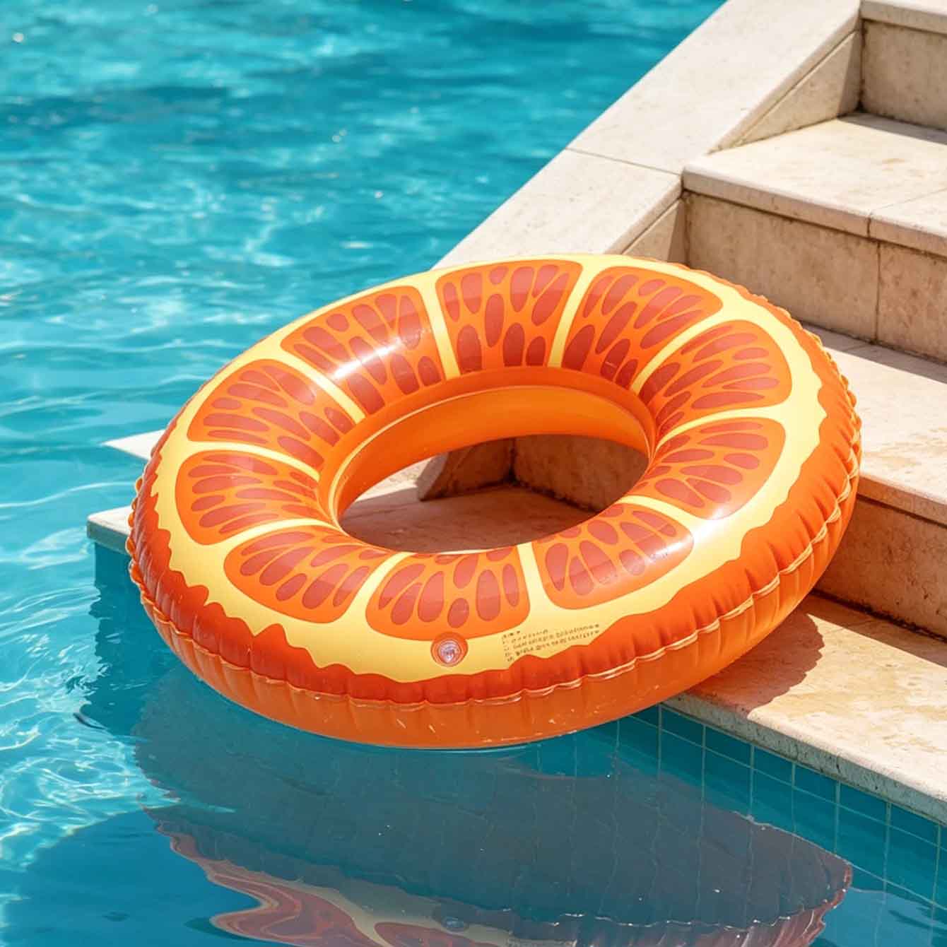 1PC Oranje Slice Opblaasbare Z - Pool Float Ring Inflatable recensie en prijs