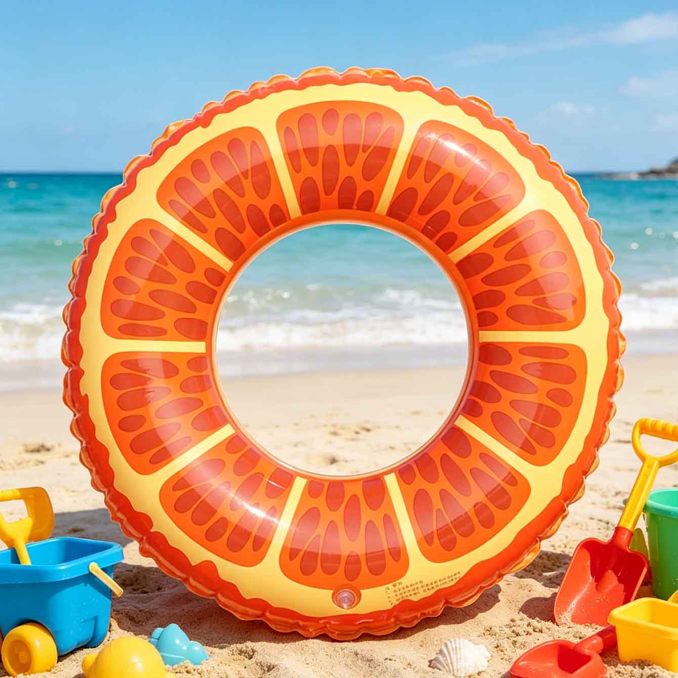 1PC Oranje Slice Opblaasbare Z - Pool Float Ring Inflatable recensie en prijs