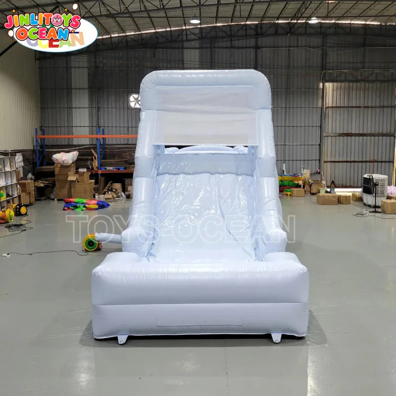 Witte opblaasbare waterglijbaa - Water Slide Inflatable recensie en prijs