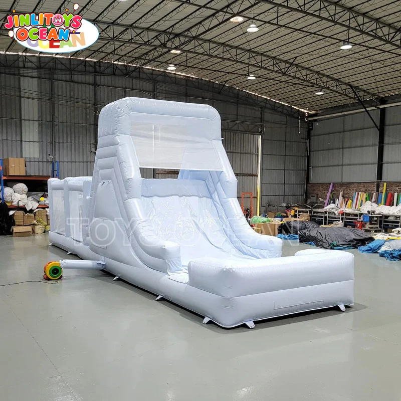 Witte opblaasbare waterglijbaa - Water Slide Inflatable recensie en prijs