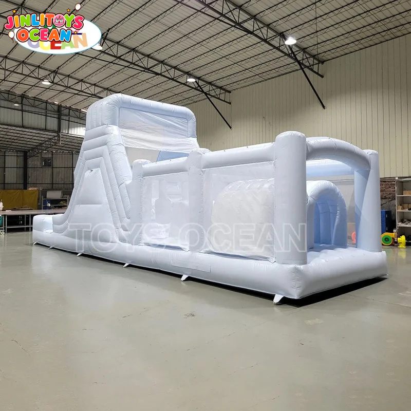 Witte opblaasbare waterglijbaa - Water Slide Inflatable recensie en prijs
