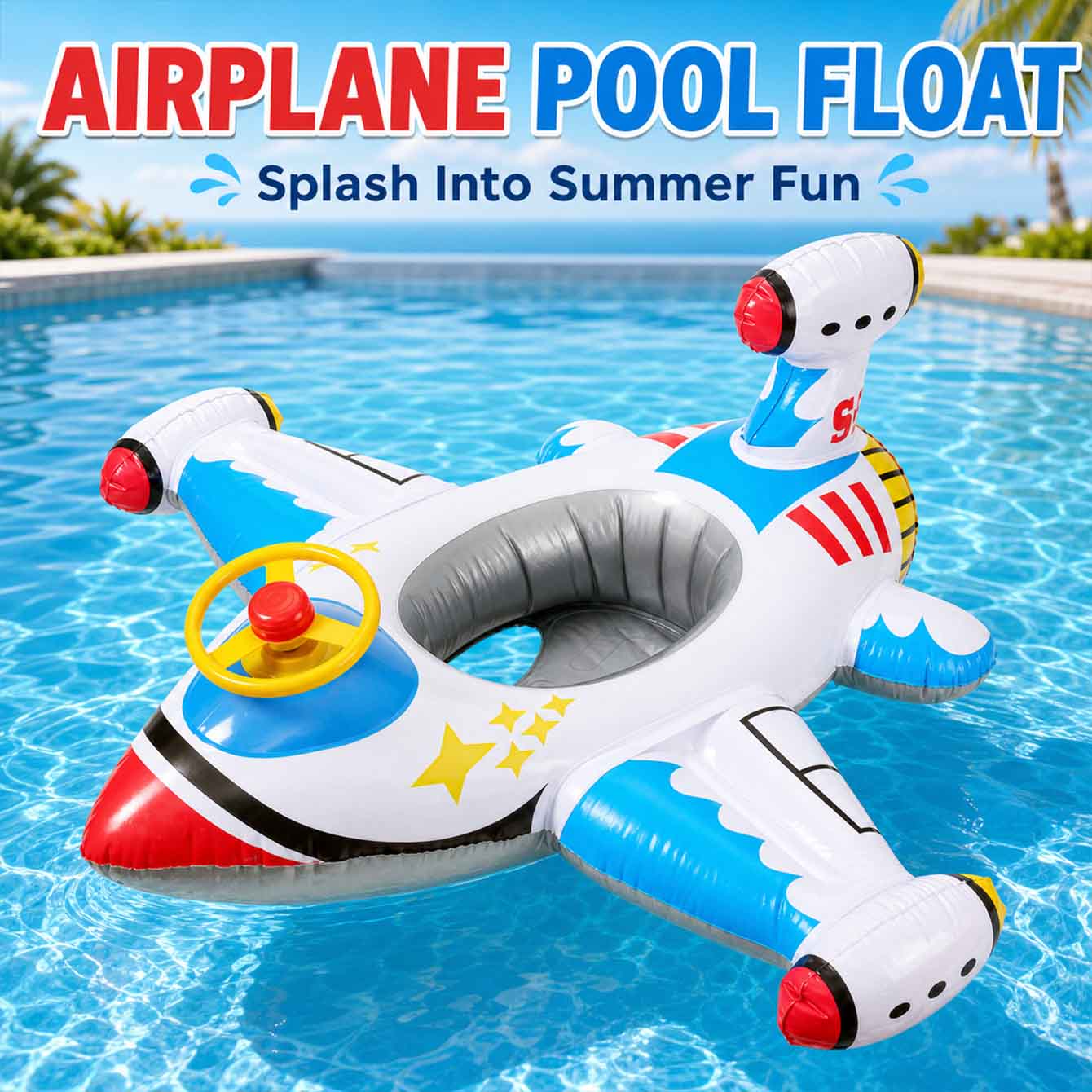 1PC Vliegtuig Zwemvlot Opblaas - Pool Float Ring Inflatable recensie en prijs
