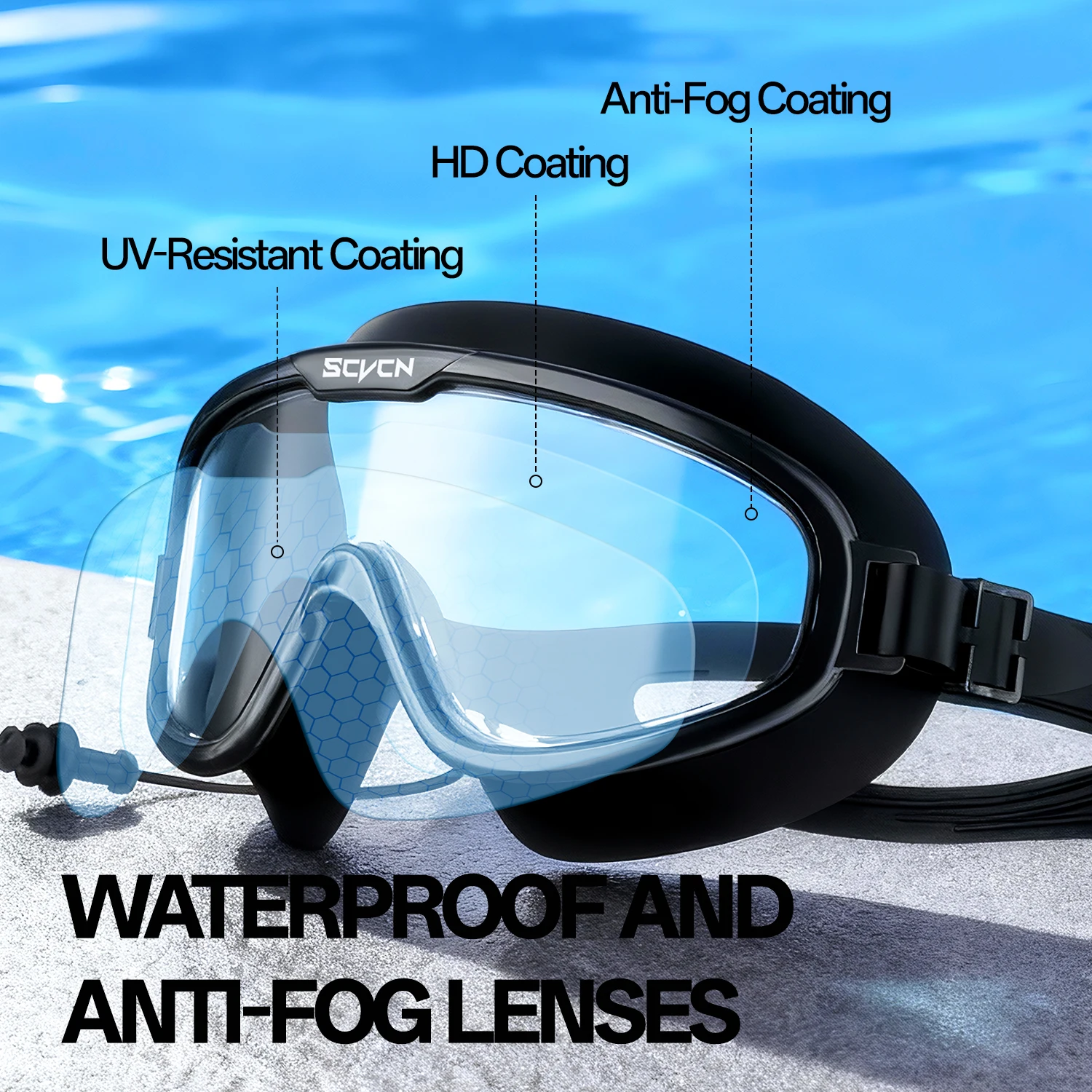 SCVCN Zwembril Professionele s - Swim Goggles Anti Fog Uv recensie en prijs