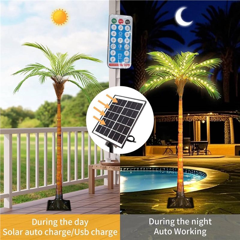 ABRW-Solar Palmboomverlichting - Pool Light Solar Rechargeable recensie en prijs