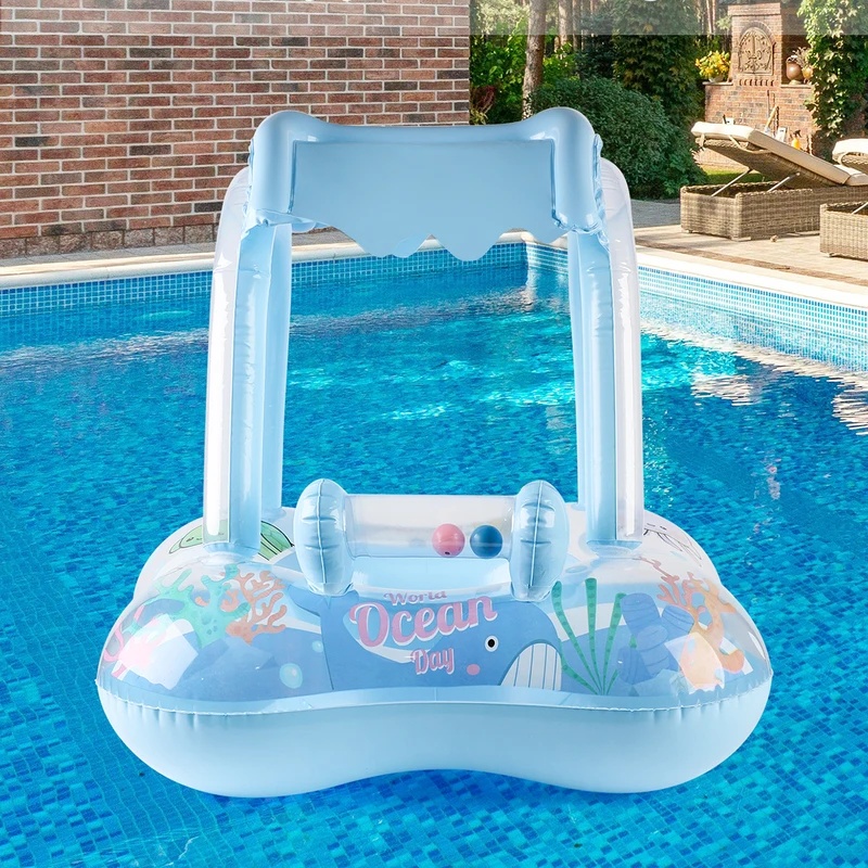 Opblaasbare zwemband met zonne - Pool Float Ring Inflatable recensie en prijs