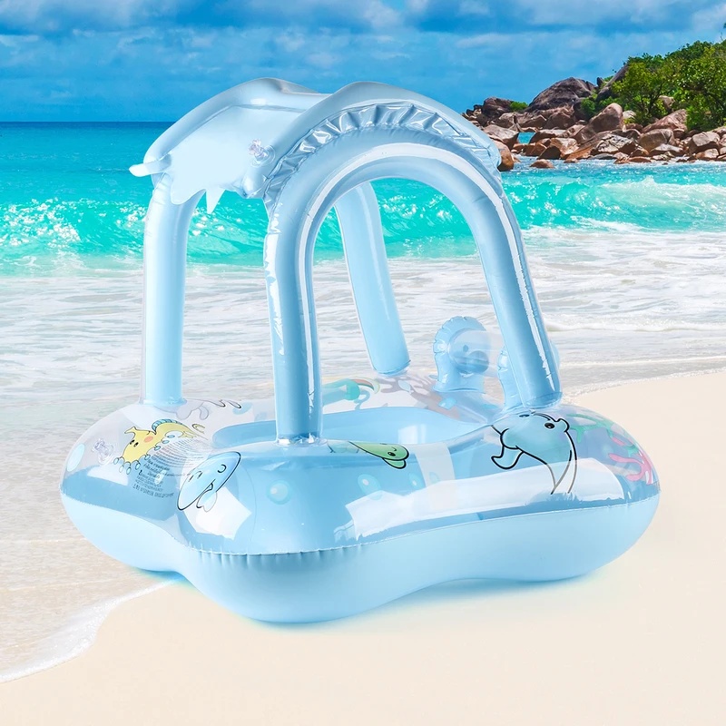 Opblaasbare zwemstoel met zonn - Pool Float Ring Inflatable recensie en prijs