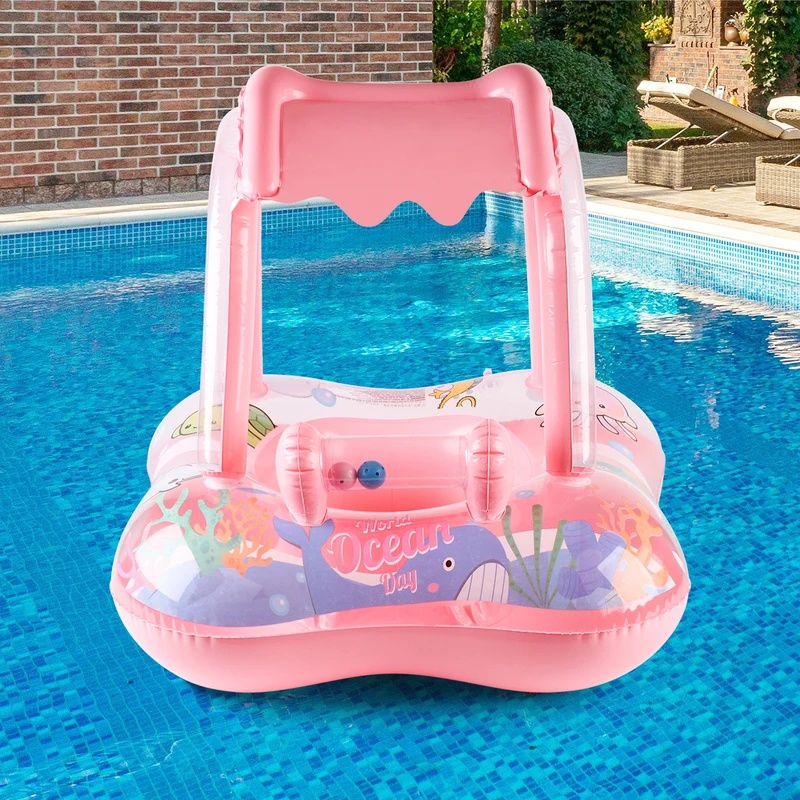 Opblaasbare zwemstoel met zonn - Pool Float Ring Inflatable recensie en prijs