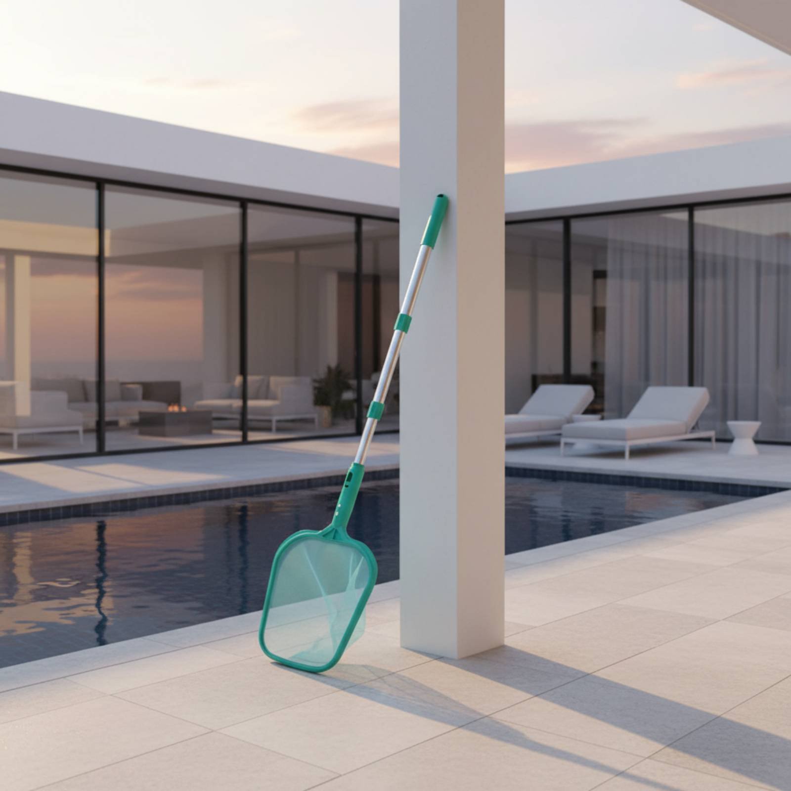 Zwembadbladnet met stok, verst - Pool Skimmer Net recensie en prijs